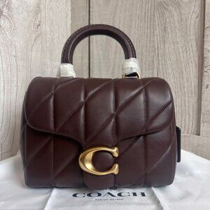 NWT Coach Tabby Quilted Top Handle Satchel